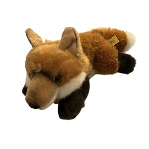 Miyoni By Aurora Realistic Laying Fox Plush 12" Soft Toy